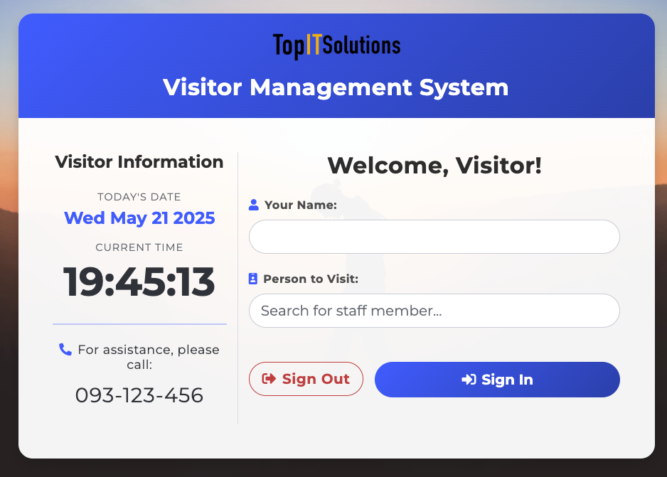 Visitor Pass