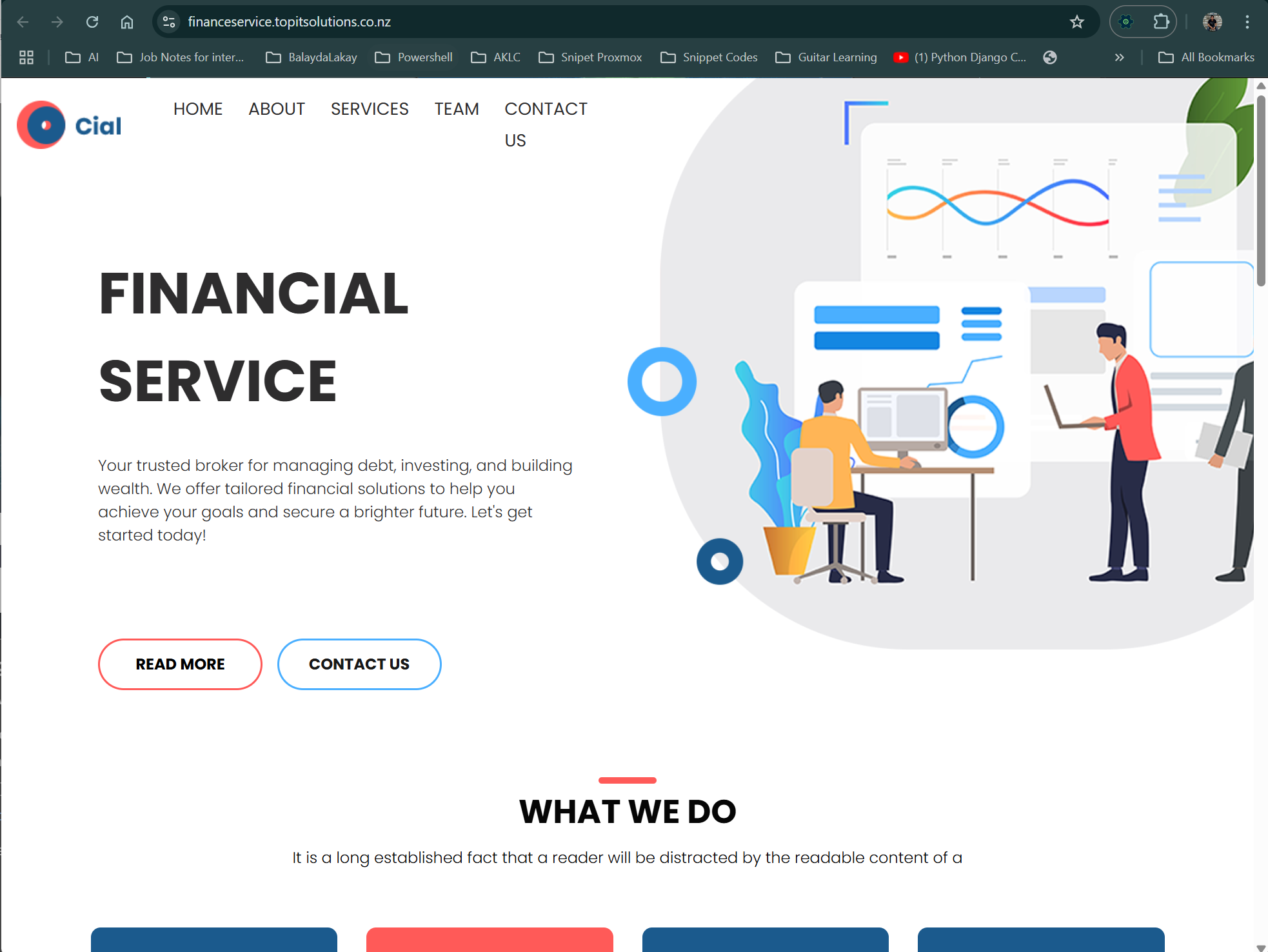 Financial Service | Web Template